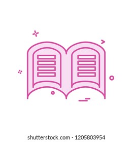 Book icon design vector