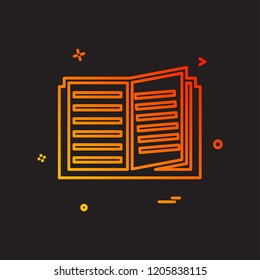 Book icon design vector