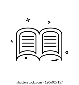 Book icon design vector