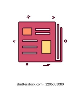 Book icon design vector