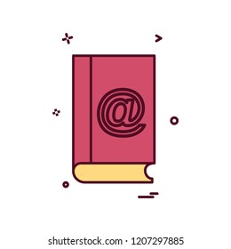 Book icon design vector