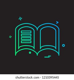 Book icon design vector