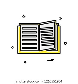 Book icon design vector