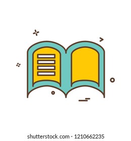 Book icon design vector