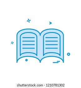 Book icon design vector