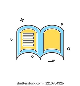 Book icon design vector