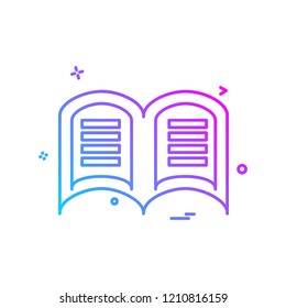 Book icon design vector