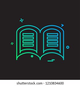 Book icon design vector