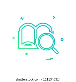 Book icon design vector