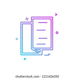 Book icon design vector