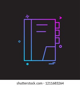 Book icon design vector