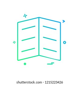 Book icon design vector