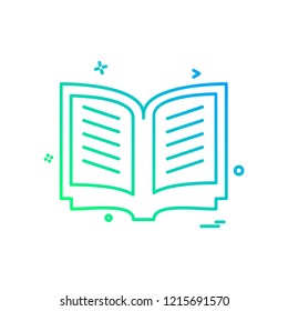 Book icon design vector