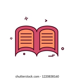 Book icon design vector