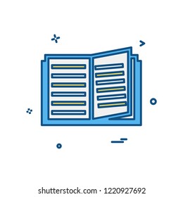 Book icon design vector