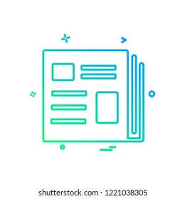 Book icon design vector