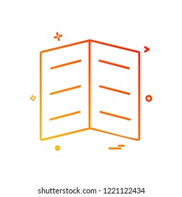 Book icon design vector