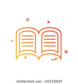 Book icon design vector