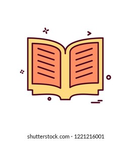 Book icon design vector