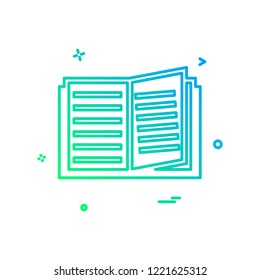 Book icon design vector