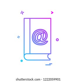 Book icon design vector