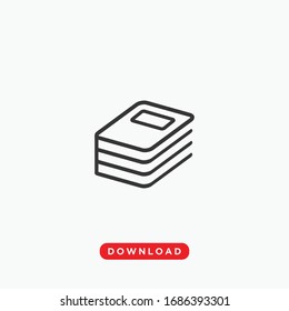 Book Icon Design Vector EPS10