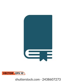 Book icon design vector graphic of template, sign and symbol