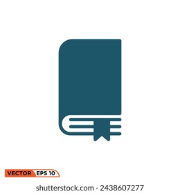 Icono de libro diseño gráfico vectorial de plantilla, signo y símbolo