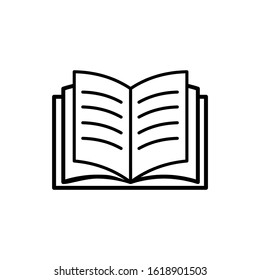 Book Icon Vector Solid Illustration Pictogram Stock Vector (Royalty ...