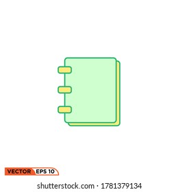 ilustración vectorial de diseño de icono de libro