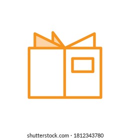 Plantilla vectorial de diseño de icono de libro