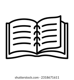 Plantilla Vector de diseño de iconos de libro Ilustración