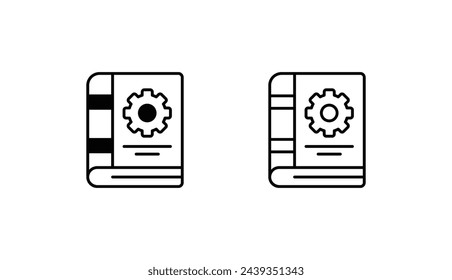 Diseño de icono de libro con fondo blanco ilustración de stock