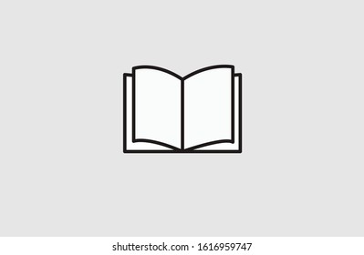 Book icon design white paper