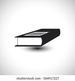 Book Icon. Dictionary Icon. Vector Illustration. Learning Icon.
