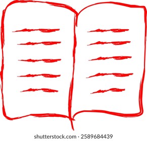 book icon in Doodle style