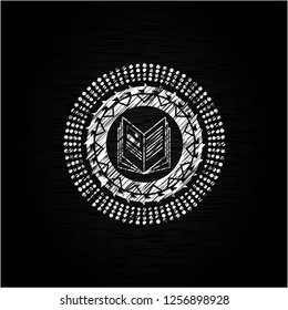 book icon drawn with chalkboard texture