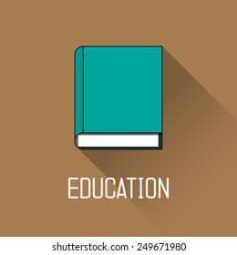 Book icon, education concept