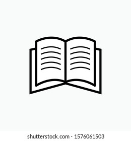 
Book Icon. Education Elements Illustration As A Simple Vector Sign & Trendy Symbol for Design, Websites, Presentation or Application. 
