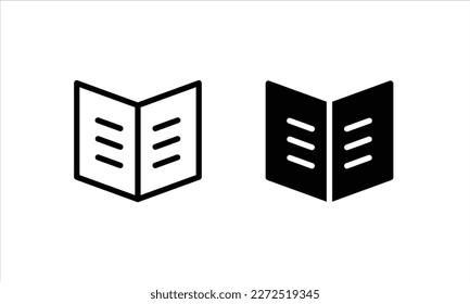 Book icon Education icons button, vector, sign, symbol, logo, illustration, editable stroke and flat design style isolaated on white linear pictogram