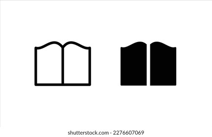 Book icon Education icons button, vector, sign, symbol, logo, illustration, editable stroke and flat design style isolaated on white linear pictogram