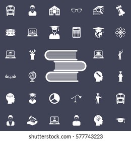 book icon. Education icons universal set for web and mobile