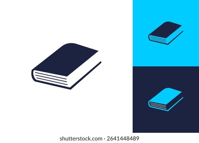 Book icon education learning library concept sign graphic isolated