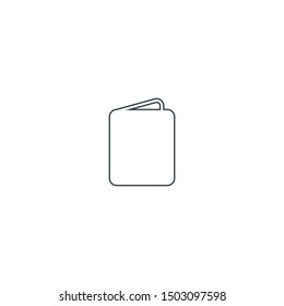 Book icon. Education learning symbol