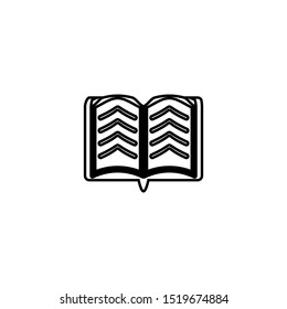 Book icon. Education library symbol