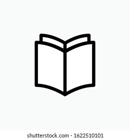 Book Icon - Education or Study Element Illustration, Trendy Symbol.
