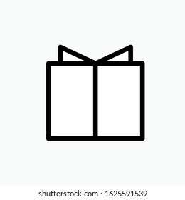 Book Icon - Education, Study Elements  Illustration. Applied as Trendy Symbol for Design Elements, Websites, Presentation and Application - Vector.