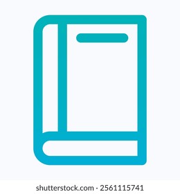 Book Icon, Education, Study, Reading Icon, Isolated Lineal Gradient Vector Icon. 