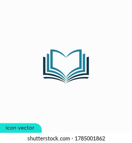 book icon education symbol  illustration logo template