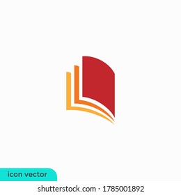 book icon education symbol illustration logo template